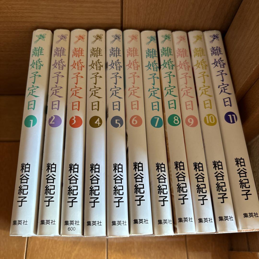 離婚予定日 】1〜11巻 粕谷紀子 全巻 完結 稀少 レア 女性漫画