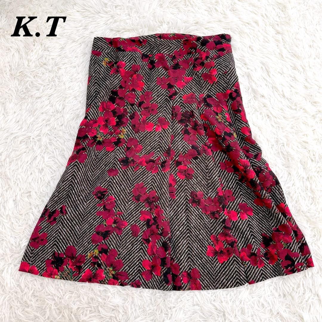 【美品】K.T KIYOKO TAKASE キヨコタカセ スカート L