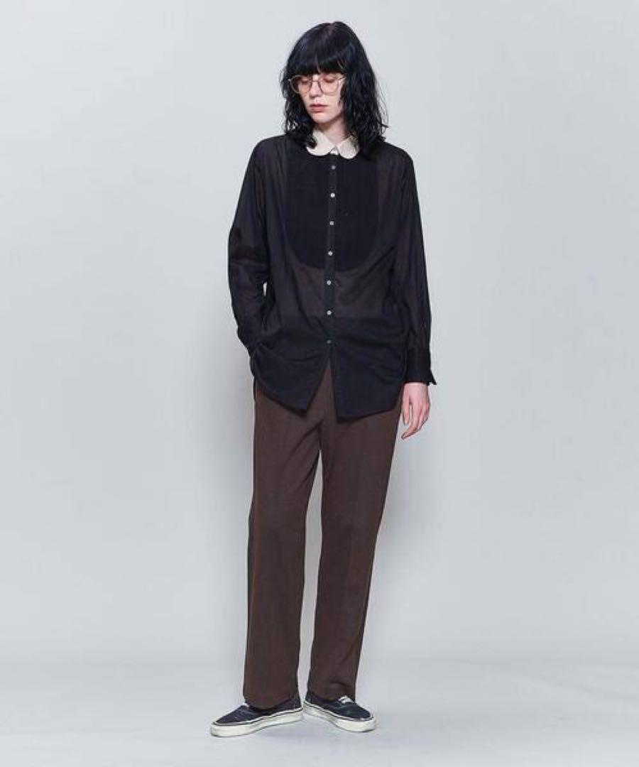 大特価放出！ 6ロクUNITED ARROWS バンドカラーシャツブラウスラウンドカラー トップス