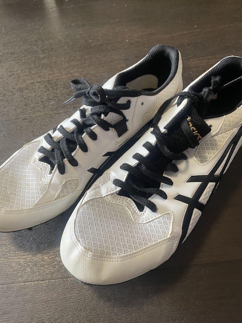 ASICS スパイクシューズ ホワイト/ブラック 27.5cm