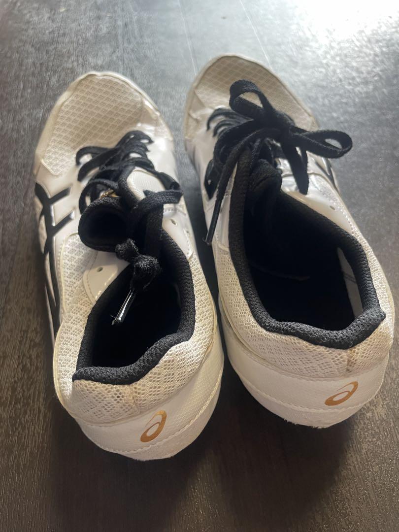 ASICS スパイクシューズ ホワイト/ブラック 27.5cm