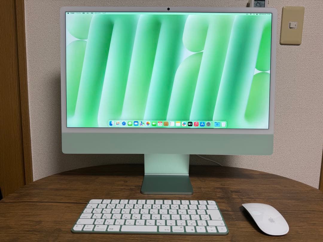 IMac M4 メモリ16GB/SSD256GB 24インチ（グリ－ン）