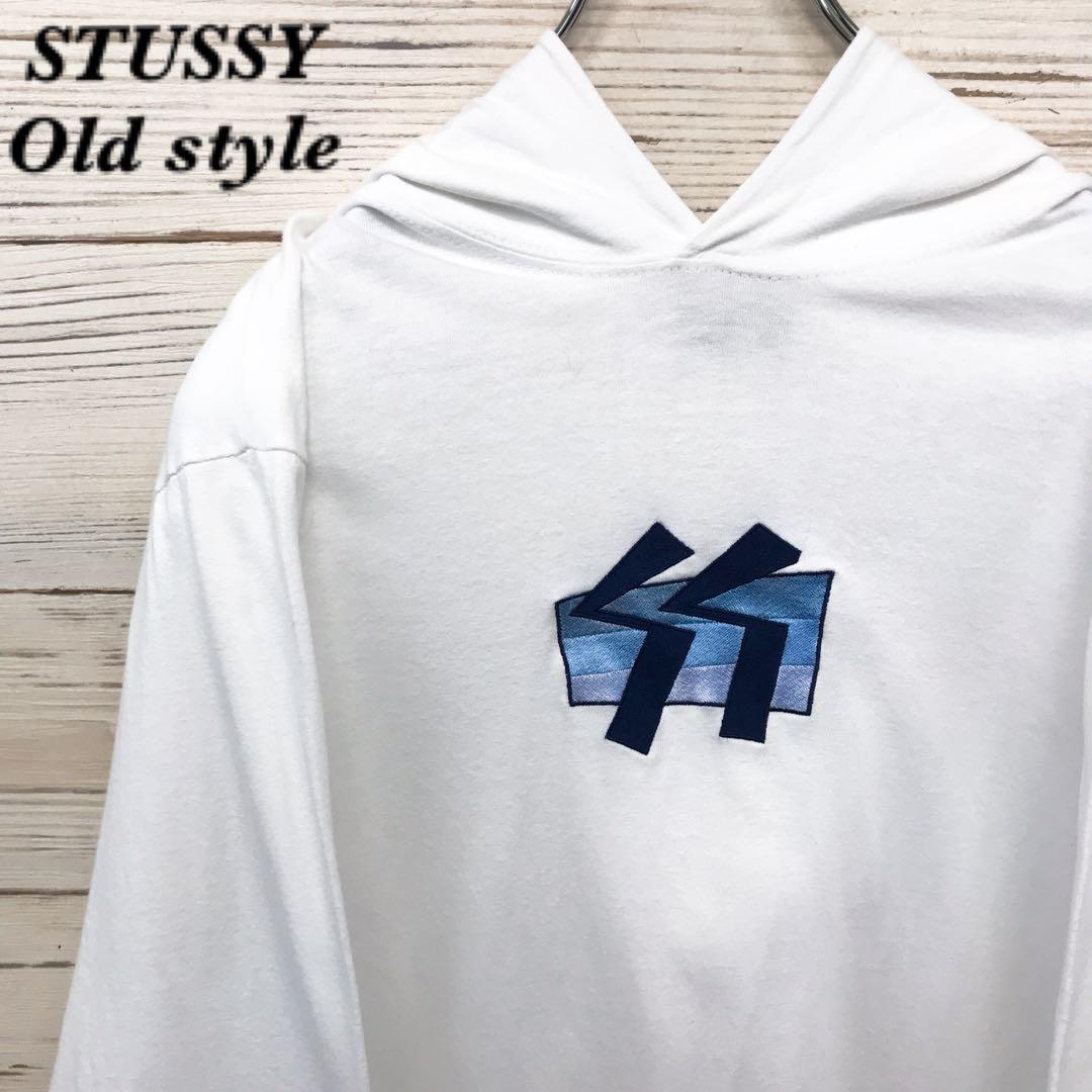 《メキシコ製》ステューシー STUSSY☆ロンT M ホワイト 白色 T563