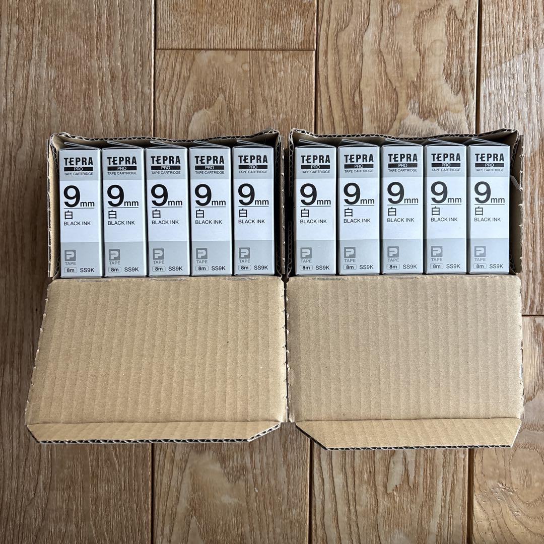 テプラプロカートリッジ 9mm 白 10個セット 新品