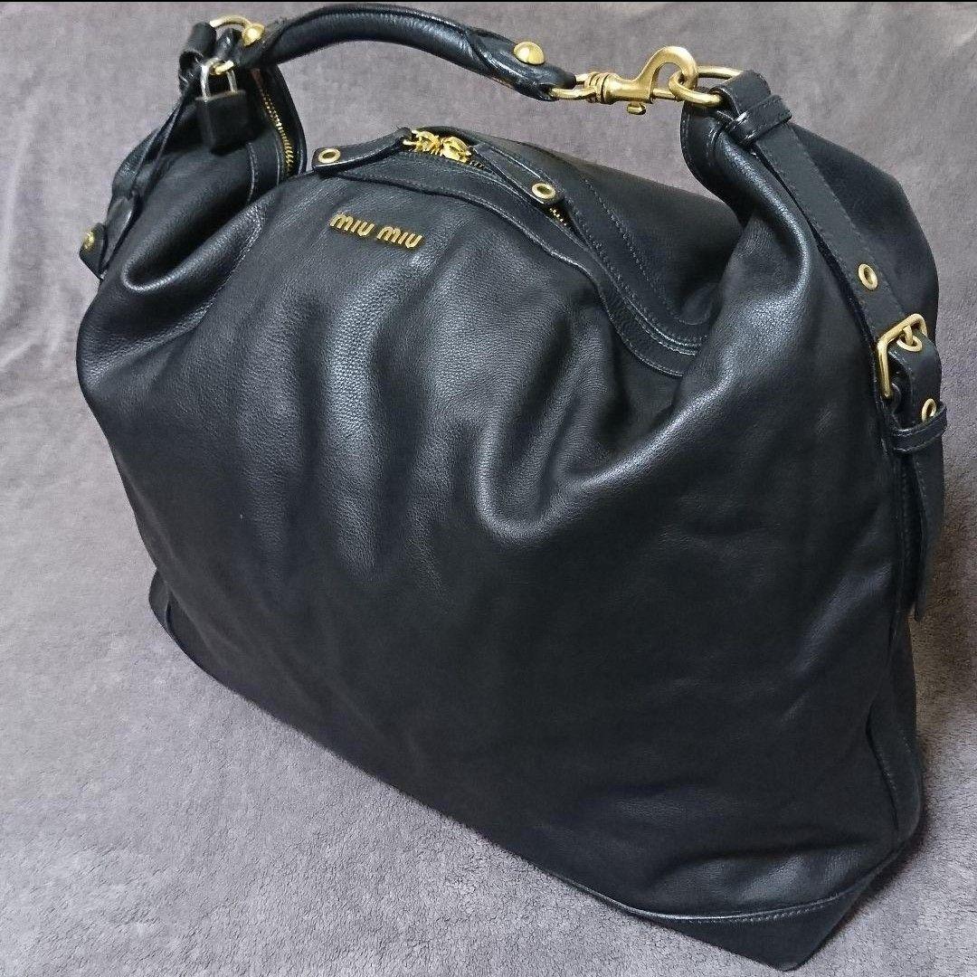 ミュウミュウ　miumiu レザーバッグ　2way
