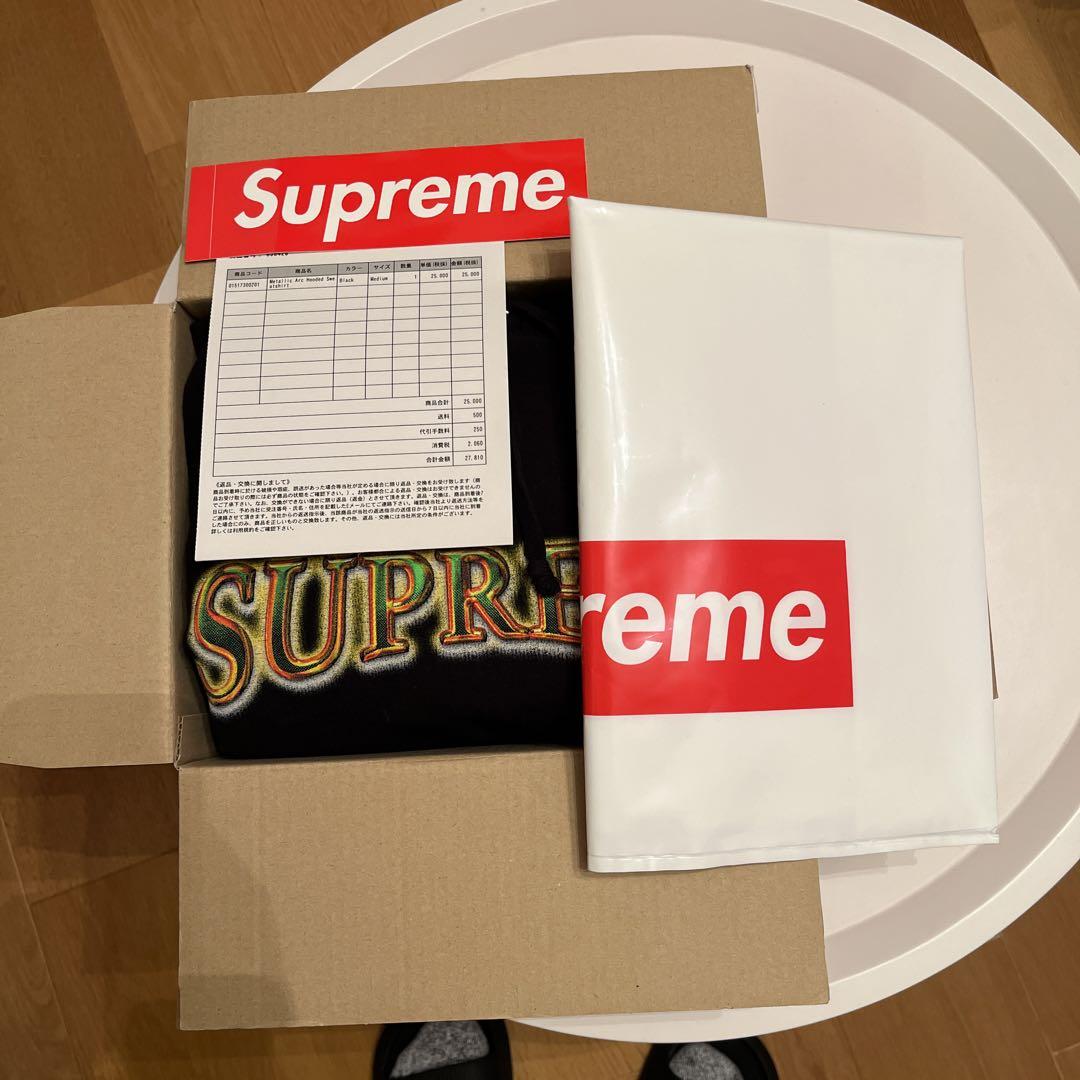 SUPREME Metallic Ark Hooded Sweatshirt M