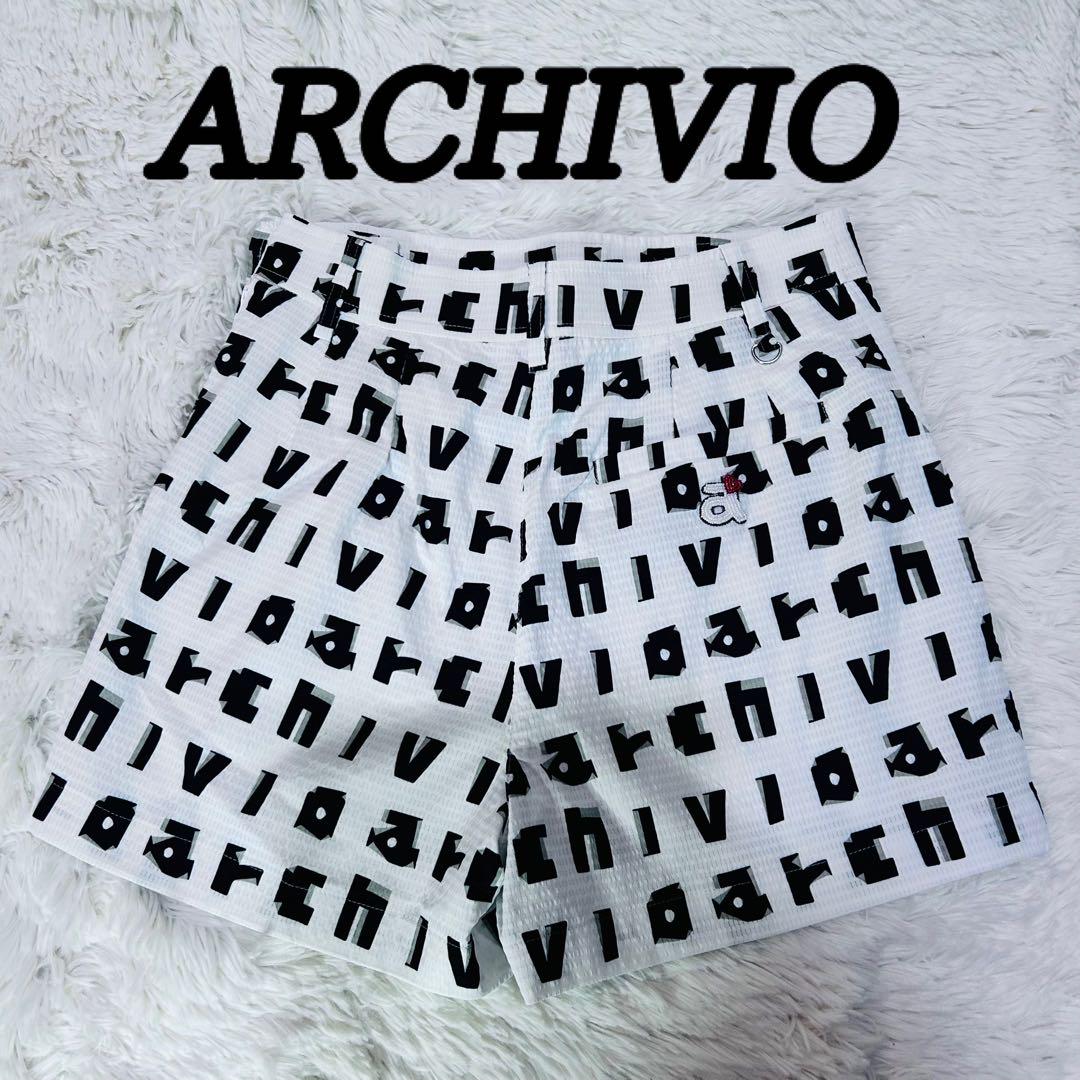 ARCHIVIO アルチビオ　ロゴプリント ゴルフ　ショートパンツ　薄手　36