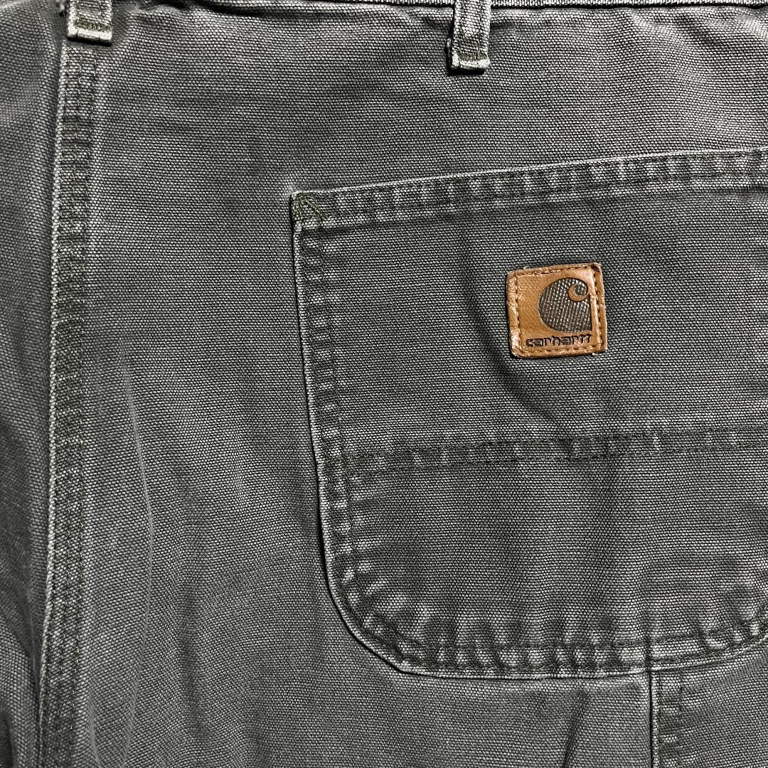 USA製 カーハート ダックペインターパンツ モス W36 L32