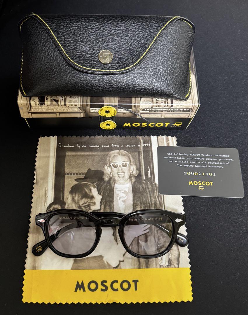 MOSCOT LEMTOSH サングラス 46 ブラック グレーレンズ
