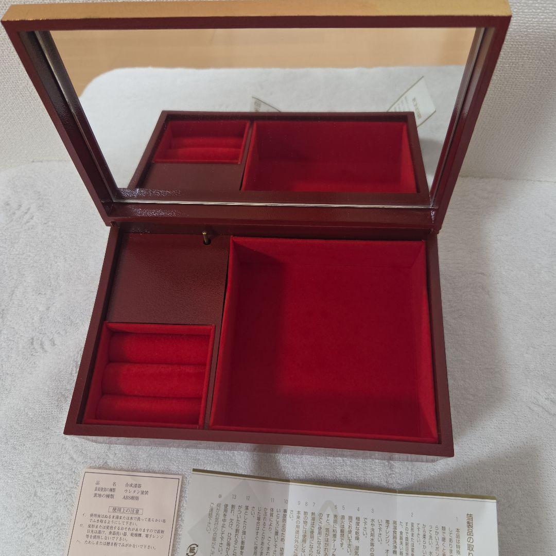新作人気 新品未使用】オルゴール付きアクセサリー入れ 宝石箱 金箔工芸 その他