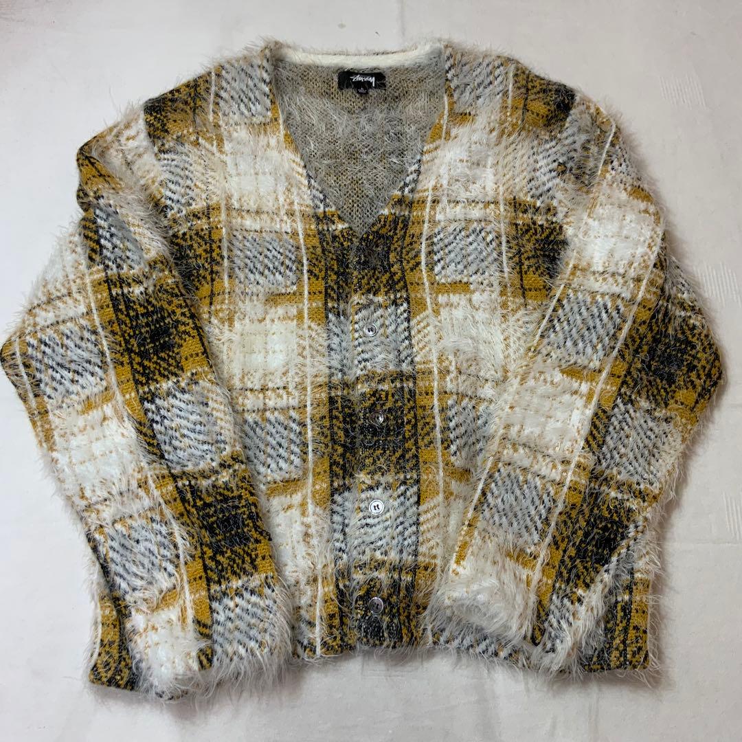 A W STUSSY ステューシー カーディガン LL STUSSY