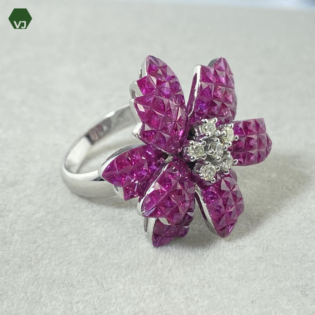 【13-4】ルビー　ダイヤモンド リング R9.5ct　D0.3ct