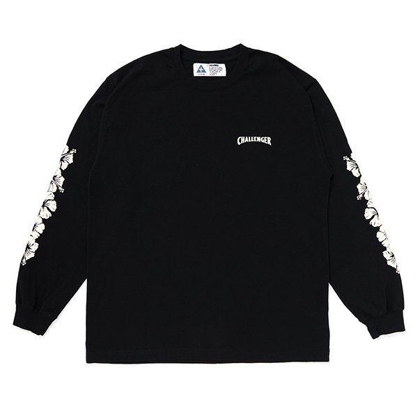 L BK CHALLENGER　L/S HIBISCUS TEE