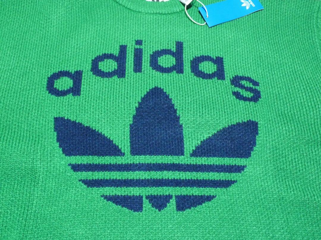 新品未使用　タグ付き　adidas　アディダス　セーター　グリーン　3XL