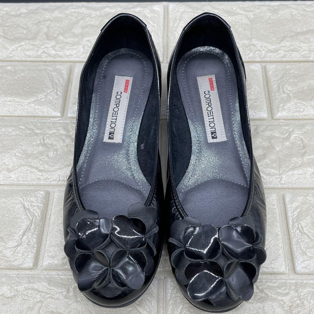 高価値セリー ❤美品❤コンポジション9 フラットパンプス フラワー 花柄 23.5 靴