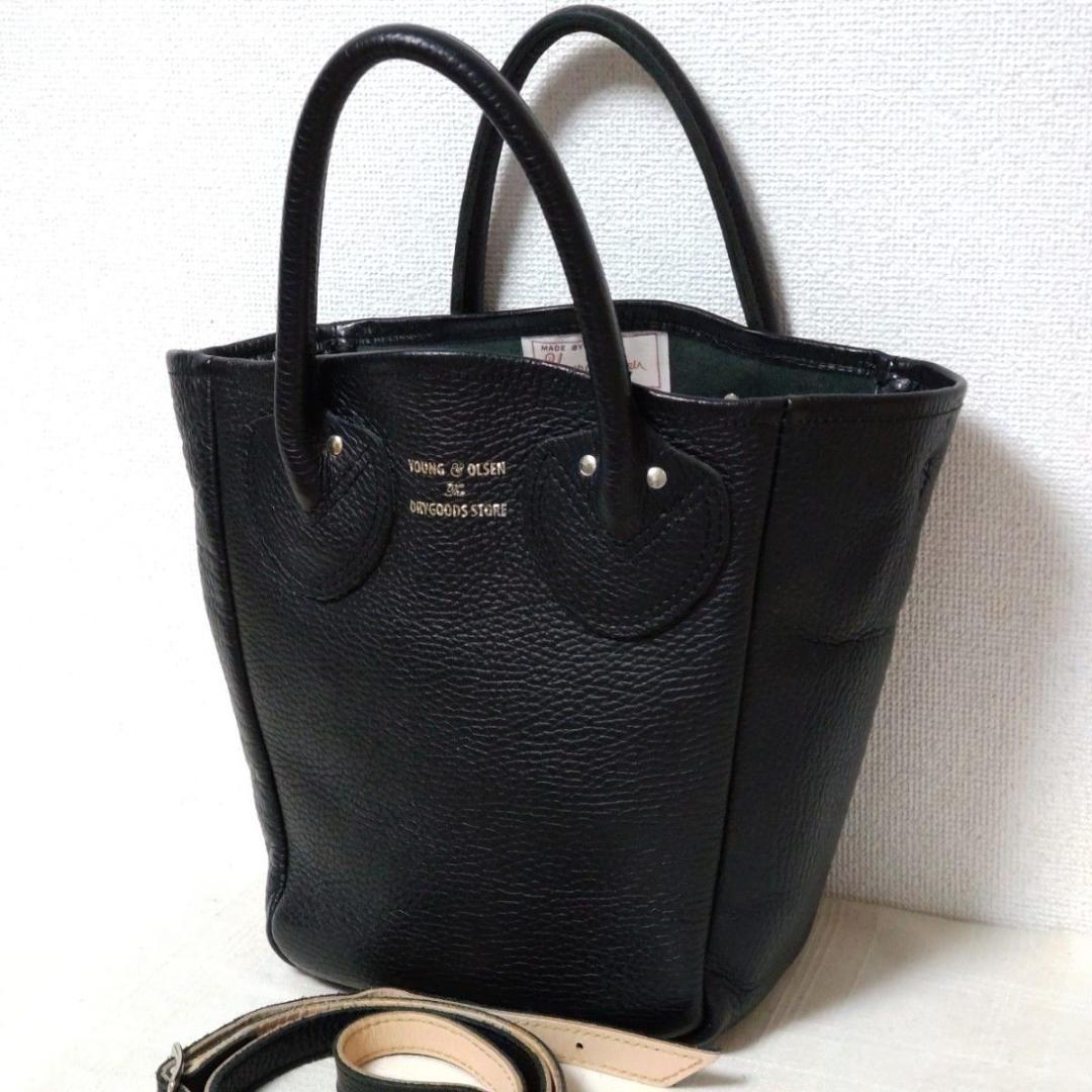ヤングアンドオルセン プチトートバッグ　2WAY ブラック