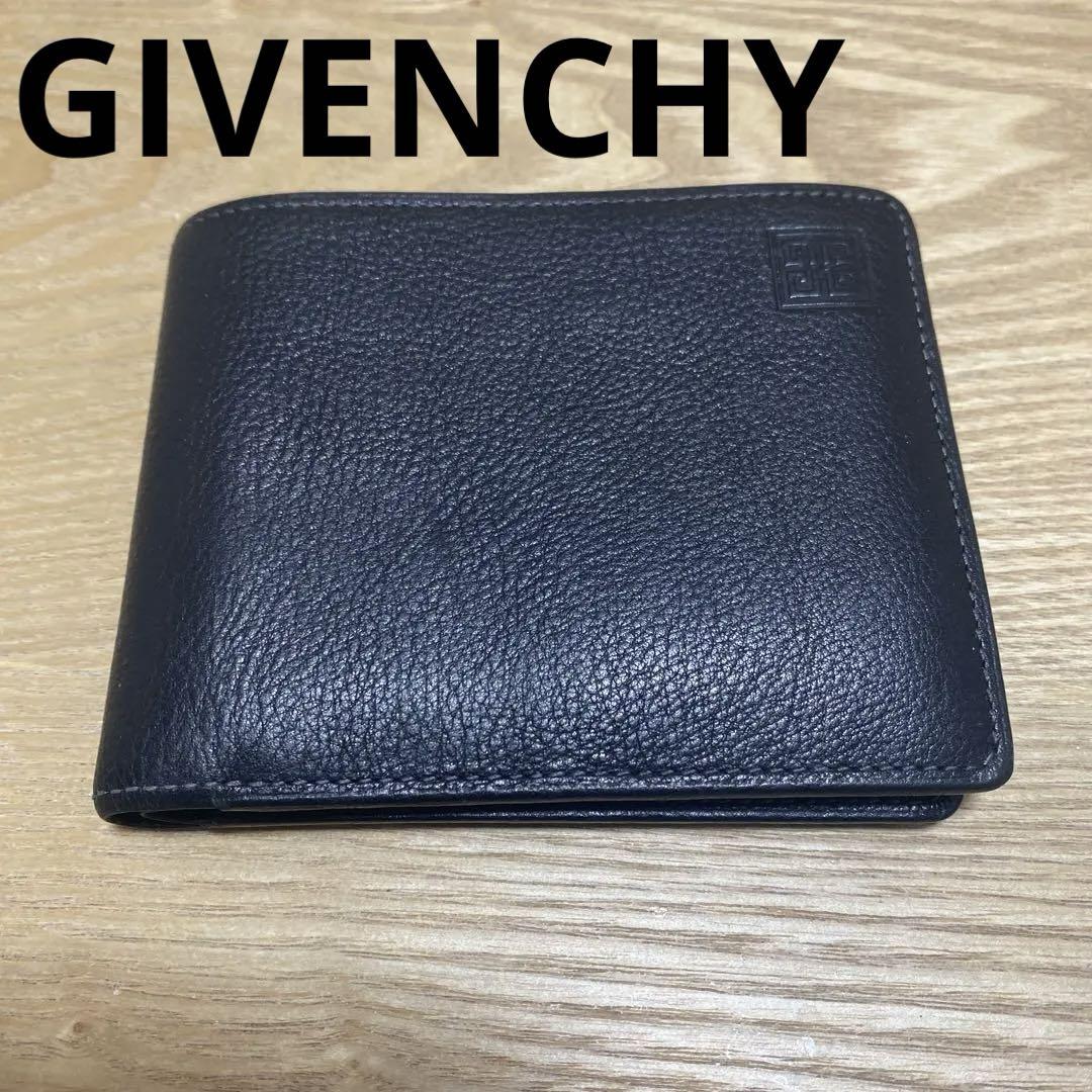GIVENCHY 二つ折りレザーウォレット　財布　日本製