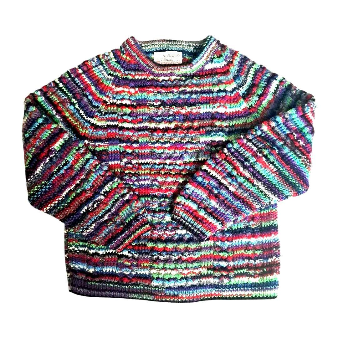 INVERALLAN インバーアラン マルチ クレイジーパターン 茶タグM INVERALLAN