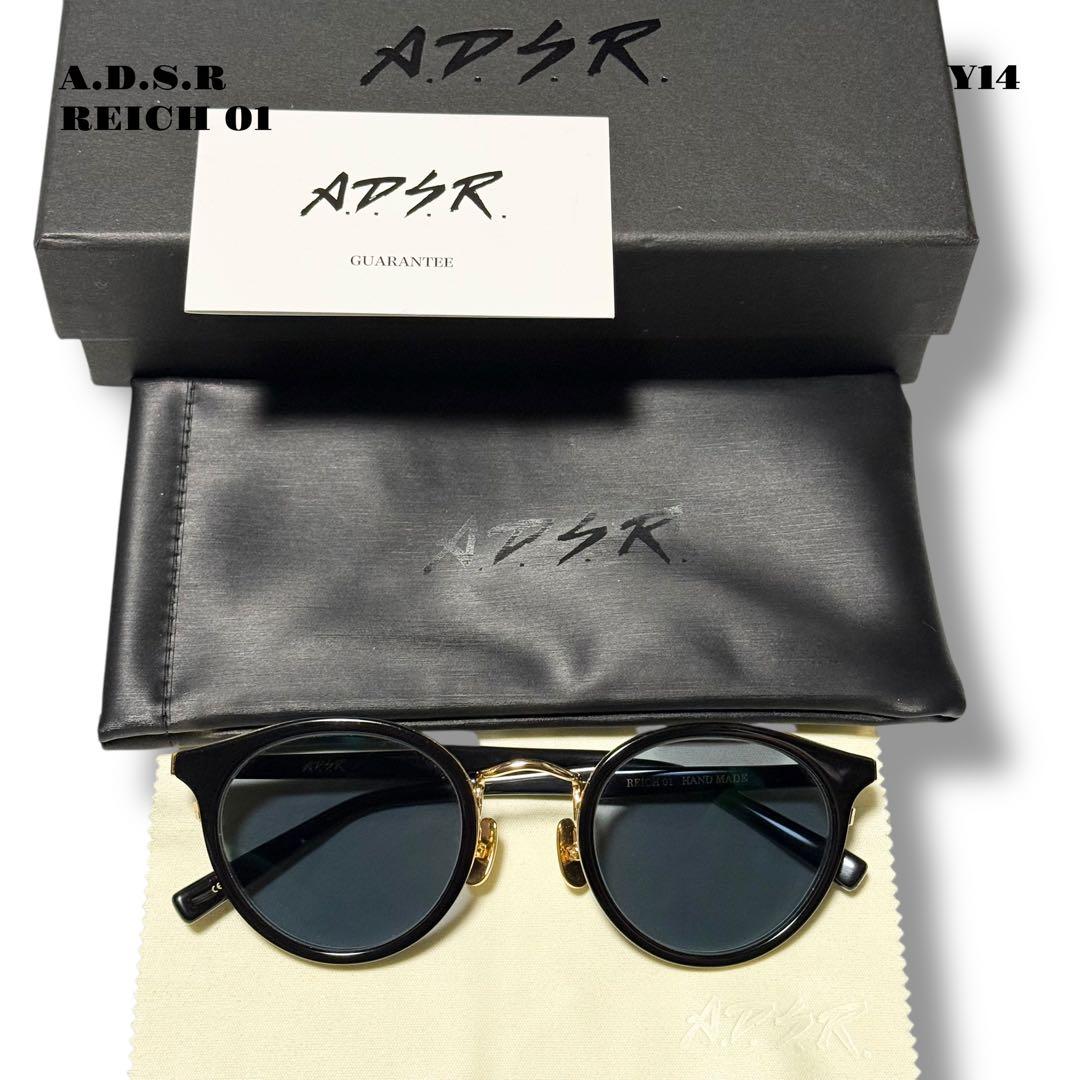 人気品！ A.D.S.R REICH 01 サングラス メガネ ブラック 黒