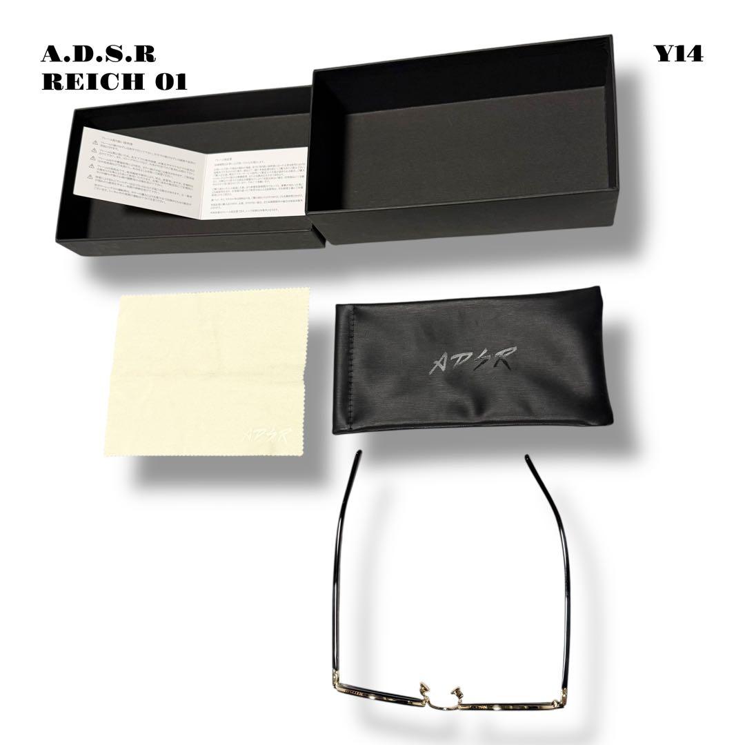 人気品！ A.D.S.R REICH 01 サングラス メガネ ブラック 黒