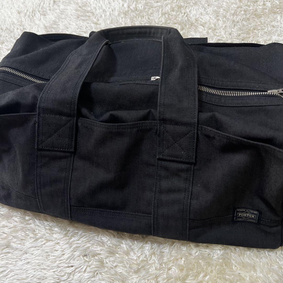 訳あり PORTER ポーター ボストンバッグ スモーキー 黒　ビッグサイズ