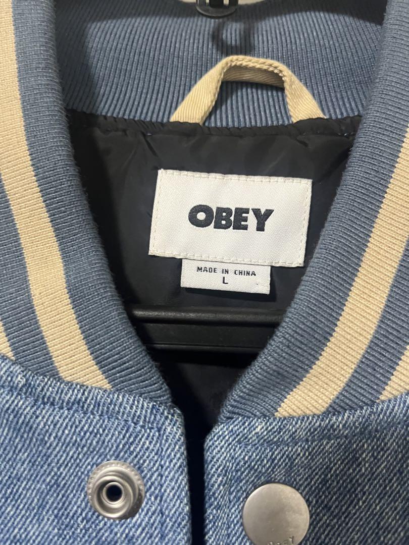 OBEY スタジャン Lサイズ デニム