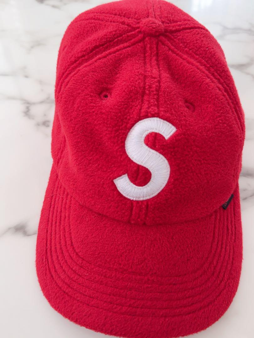 SUPREME フリースキャップ レッド