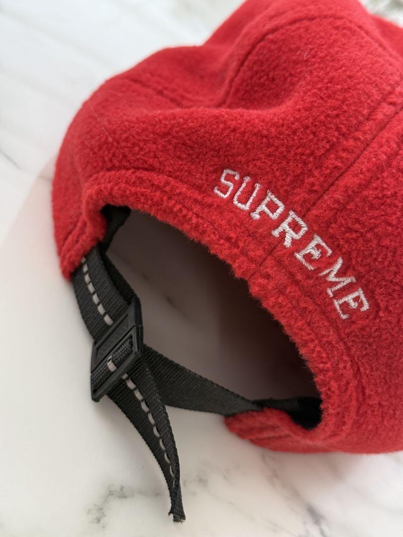 SUPREME フリースキャップ レッド