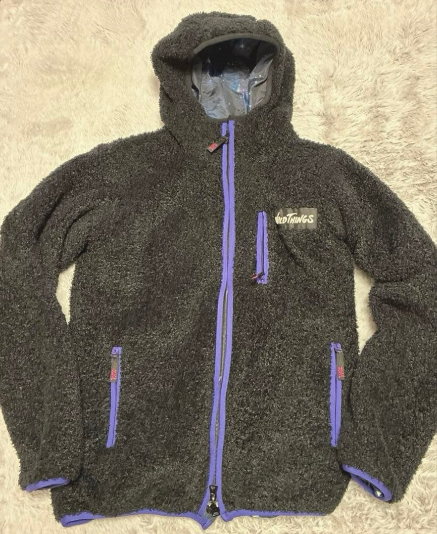 のX-girl × WILD THINGSリバーシブルジャケットフリースL X-girl