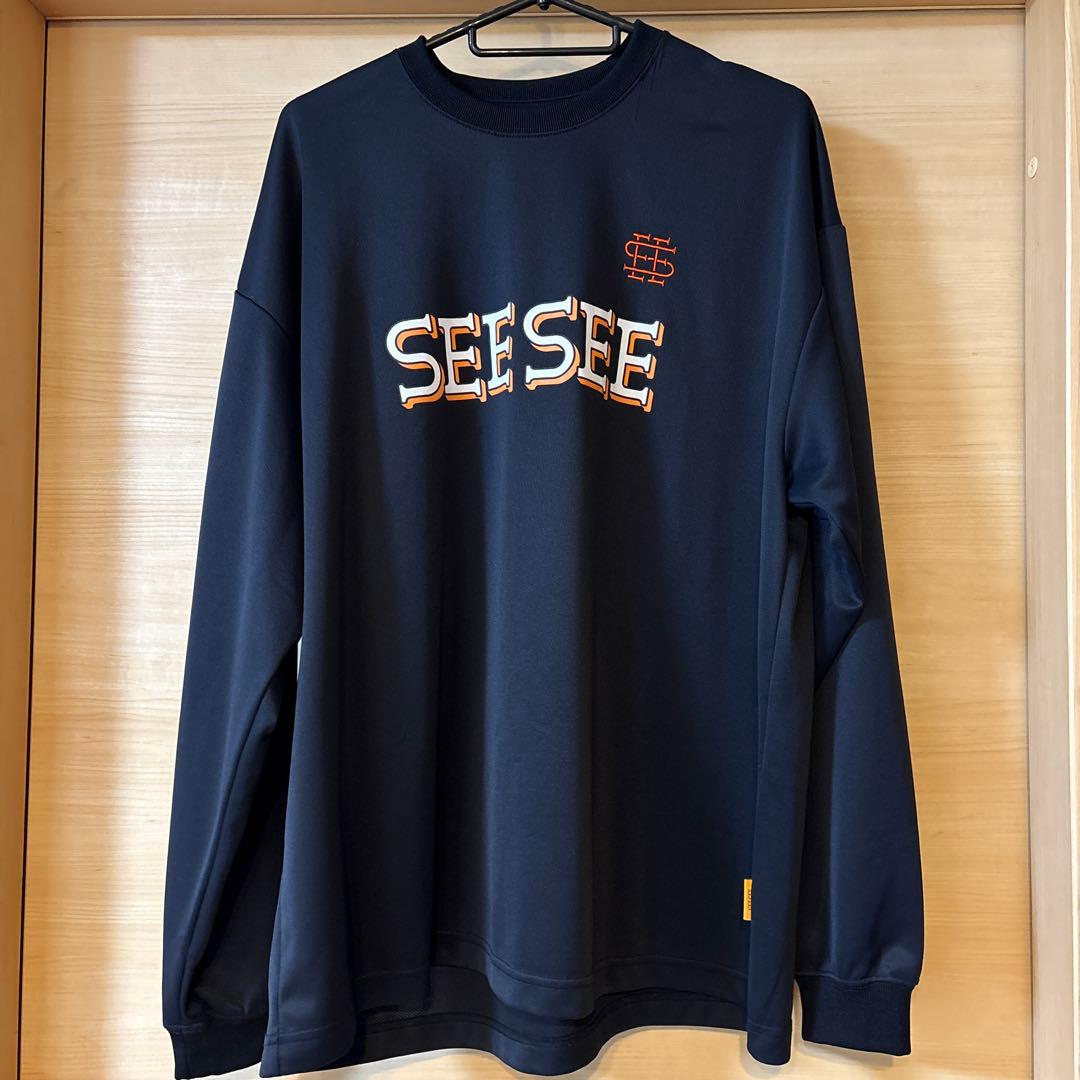 SEE SEE ネイビー 長袖カットソー L