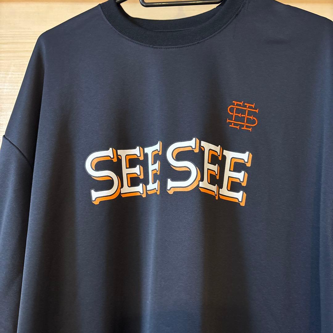 SEE SEE ネイビー 長袖カットソー L_1