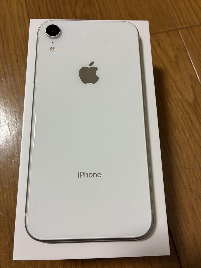 美品　iPhone XR ホワイト 128GB SIMフリー