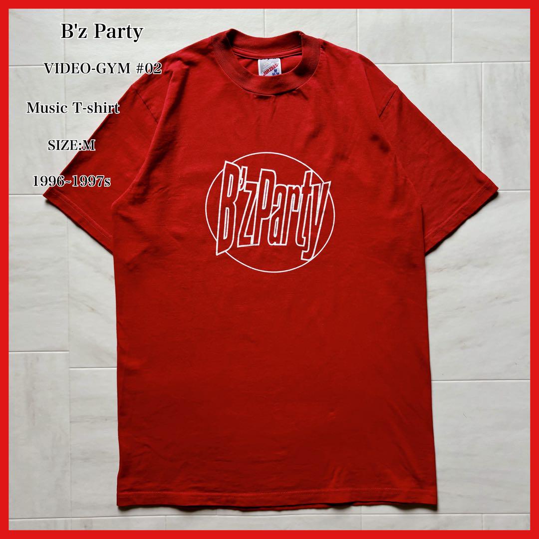 B'z ビーズパーティ ビデオジム ミュージックTシャツ レッド Mサイズ
