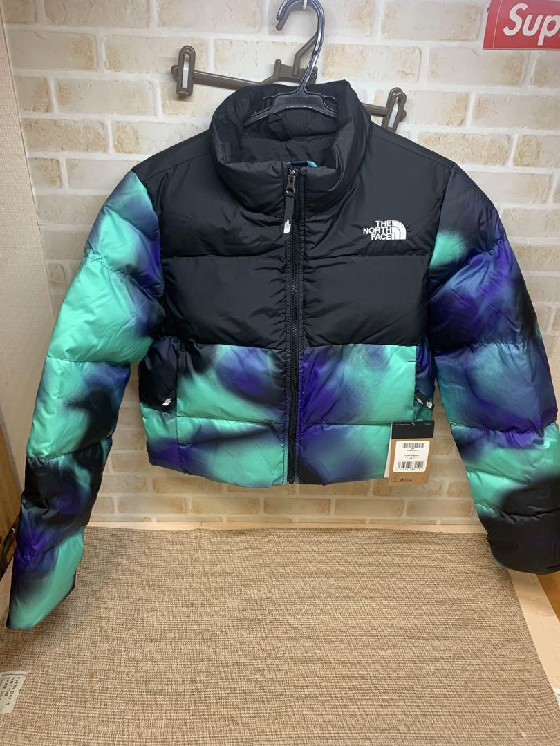 The North Face ジャケット 黒と青緑のグラデーション The North Face ジャケット 黒と青緑のグラデーション