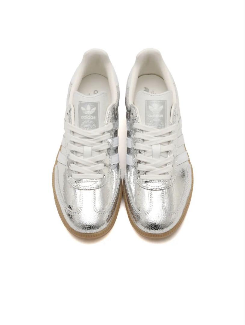 adidas SAMBA OG Wシルバー 25cm サンバ