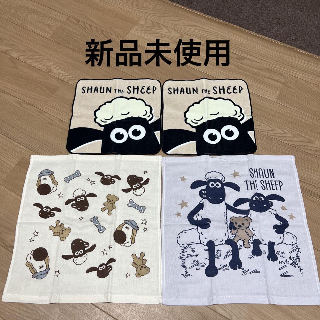 ひつじのショーンハンカチ ハンドタオル ガーゼハンカチ - メルカリ
