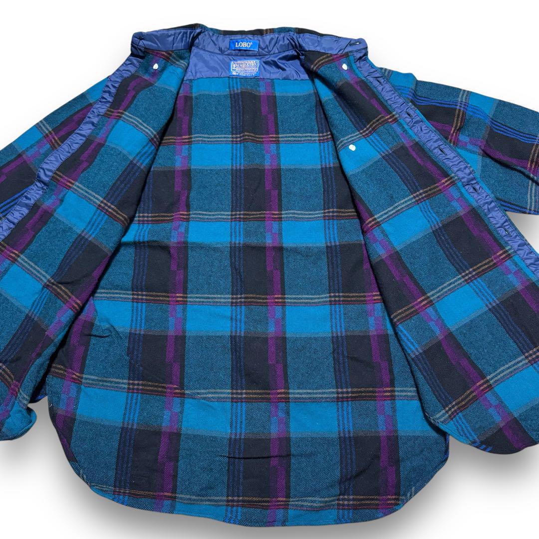 70s usa PENDLETON ウールシャツ ボードシャツ チェックシャツ