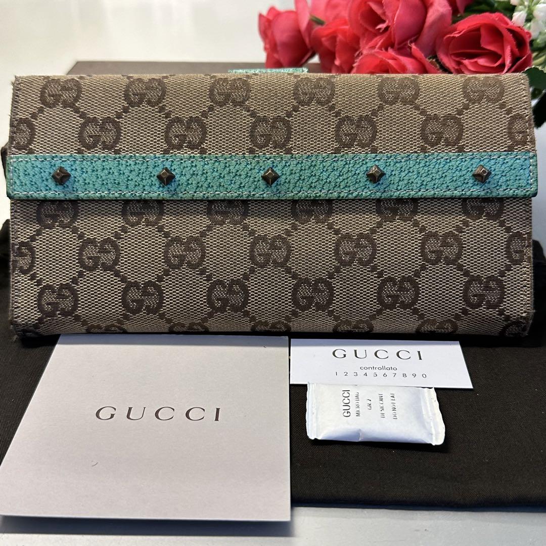 未使用に近い‼️ グッチ　GUCCI 財布　長財布　GGキャンバス