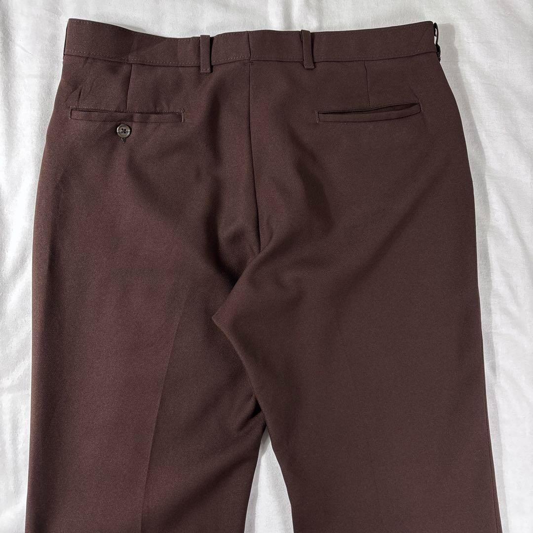 W34L32 usa製80リーバイス アクションスラックス 茶色 アクスラ