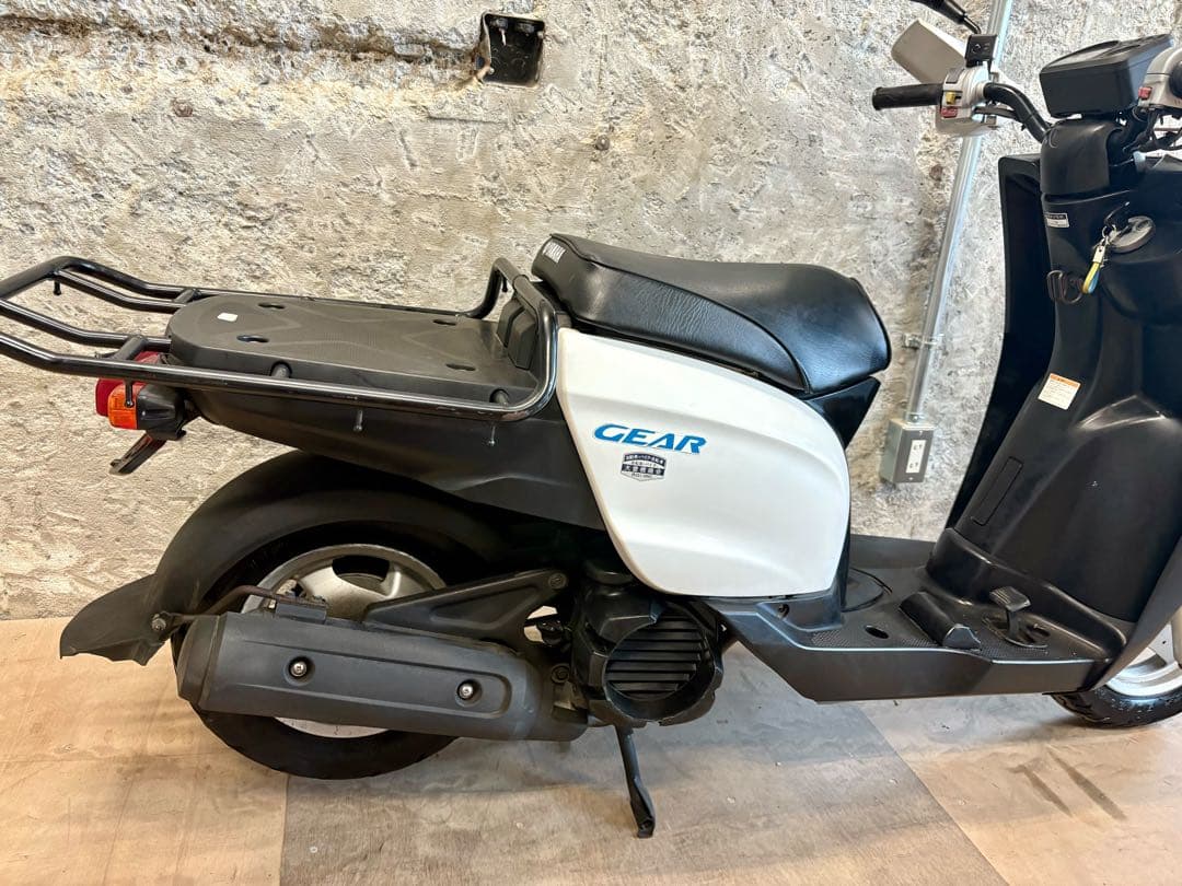 ヤマハ ギア 原付スクーター 走行19,000km台 前カゴ&リアキャリア付き