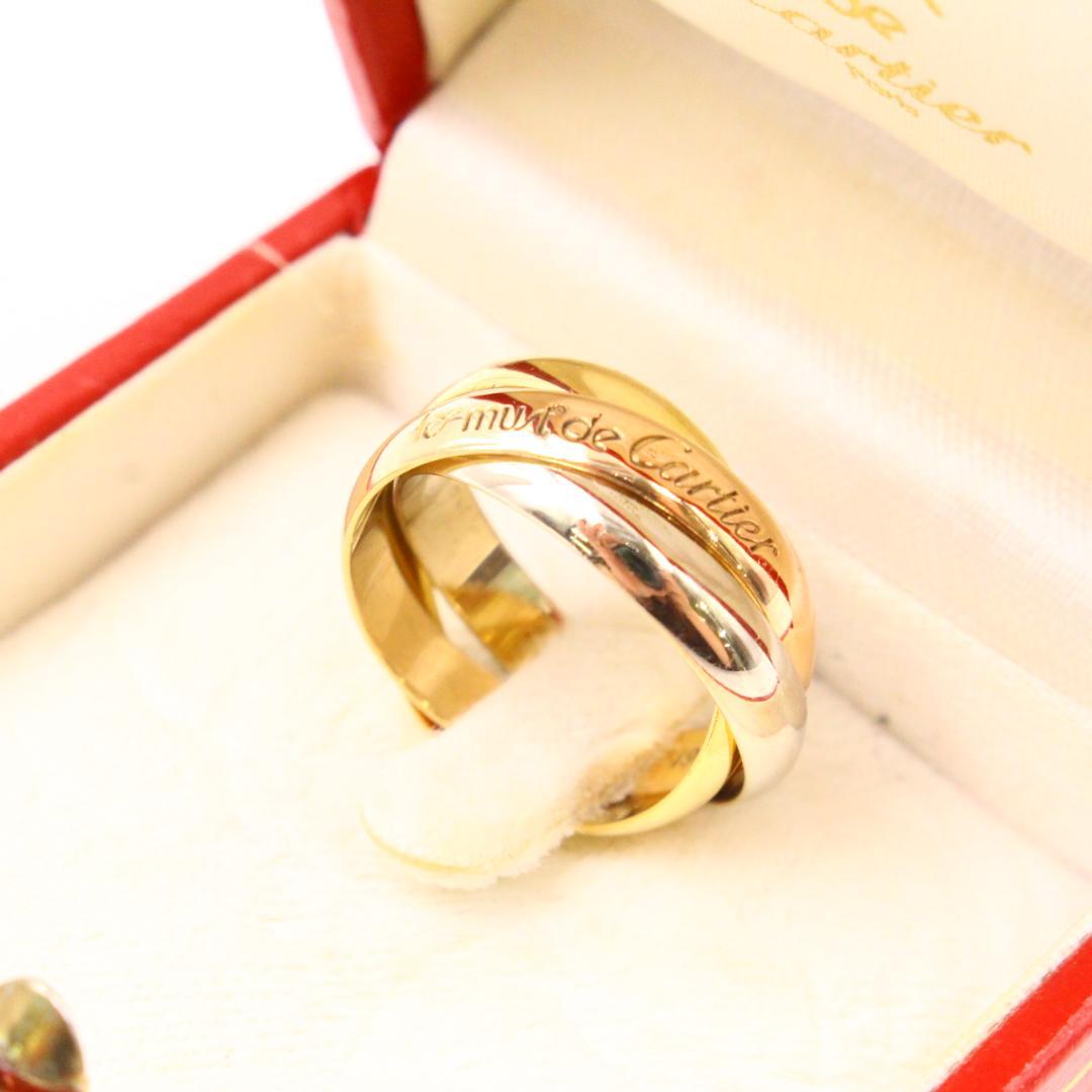 ▲Cartier/カルティエ K18 トリニティリング サイズ49 750刻印