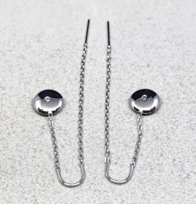スワロフスキー ドロップピアス 箱付き 40575