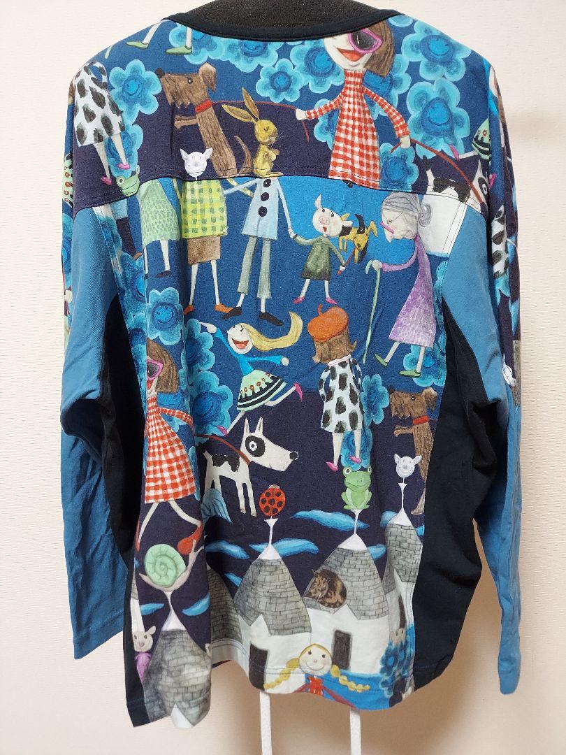 TOKUKO カラフルアートプリント長袖チュニック レディース 手描きプリント チュニック 日本製 358423 トップス