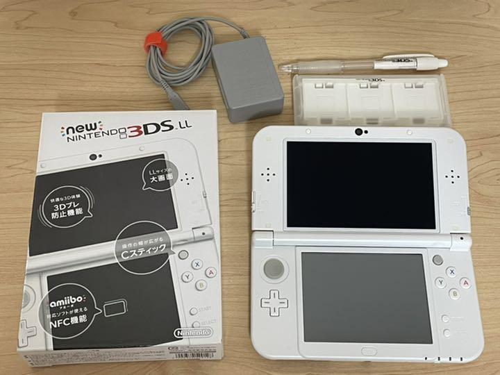 Newニンテンドー3DS LL パールホワイト - 携帯用ゲーム本体安く 買う