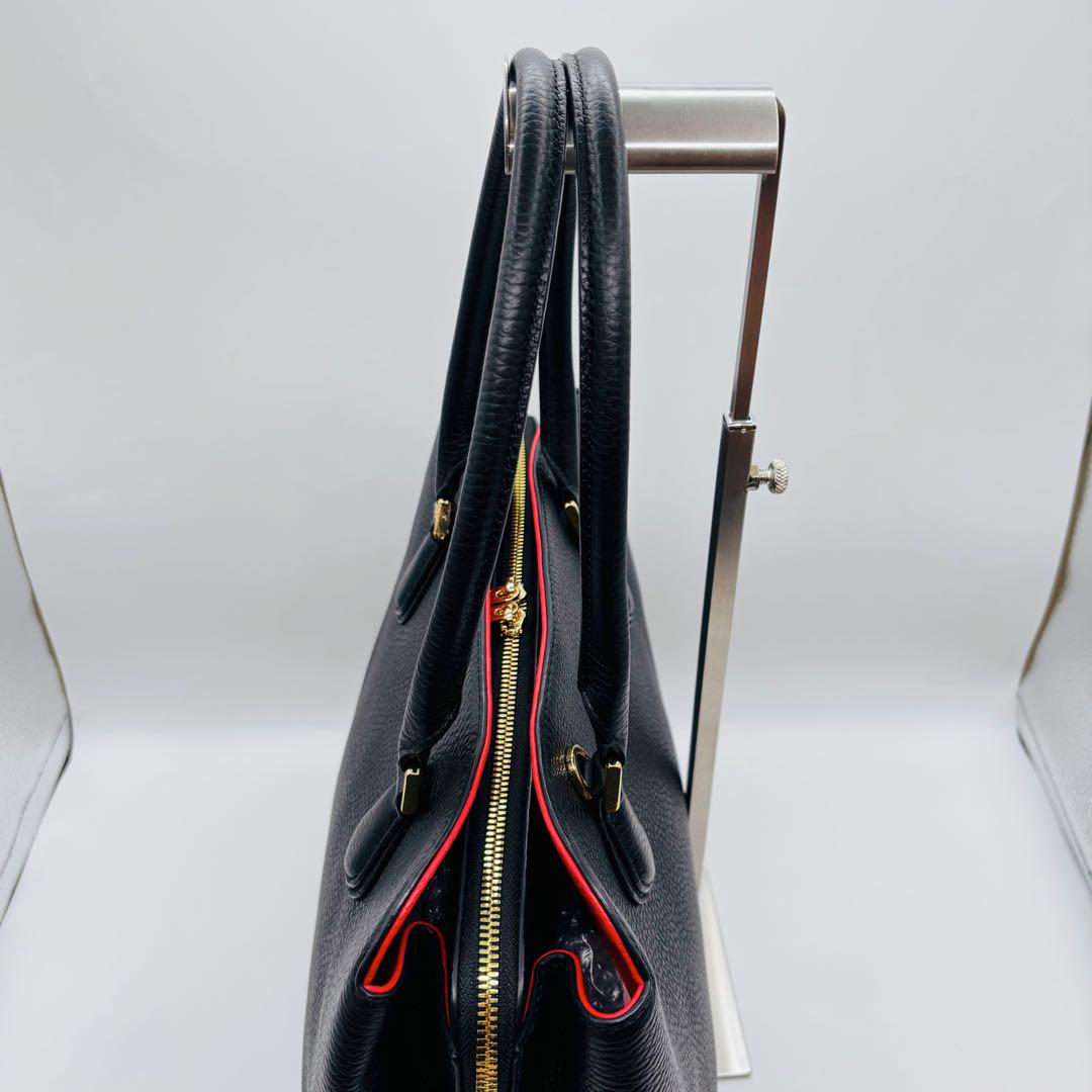 【極美品】ココセリュックスゴールド トートバッグ 肩掛け レザー 2way 黒