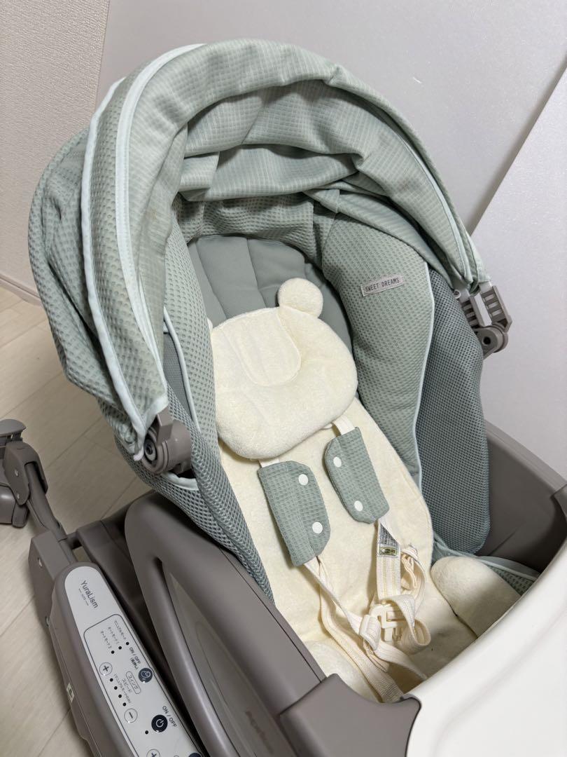 極美品 アップリカ ユラリズム オートプレミアムAC ピスタチオグリーン 画像4