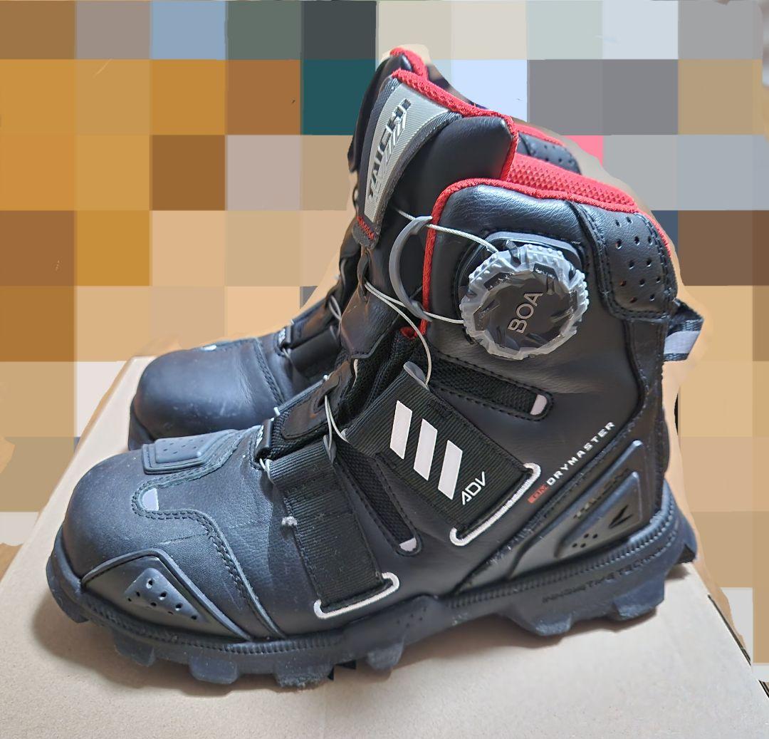 今がチャンス！ TAICHI BOA バイクブーツ ブラック|レッド 23.0cmRS TAICHI