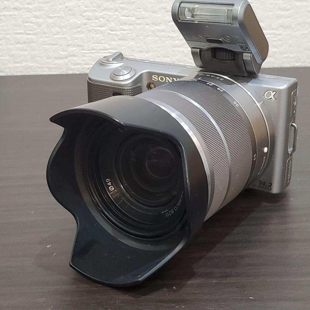 ソニー SONY NEX-5 ミラーレス デジタルー眼 カメラ　フラッシュ付き