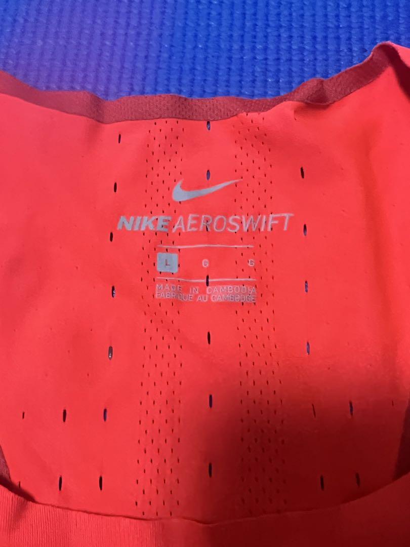 Nike AEROSWIFT エアロスイフト シングレット L オレンジ