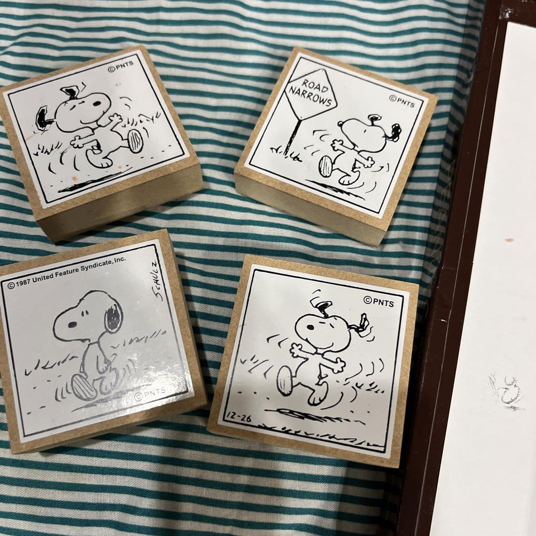スヌーピー 木製スタンプはんこ